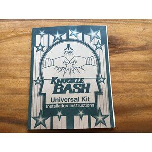 Vintage ORIGINAL Atari Games Knuckle Bash Installation Instructions Manual